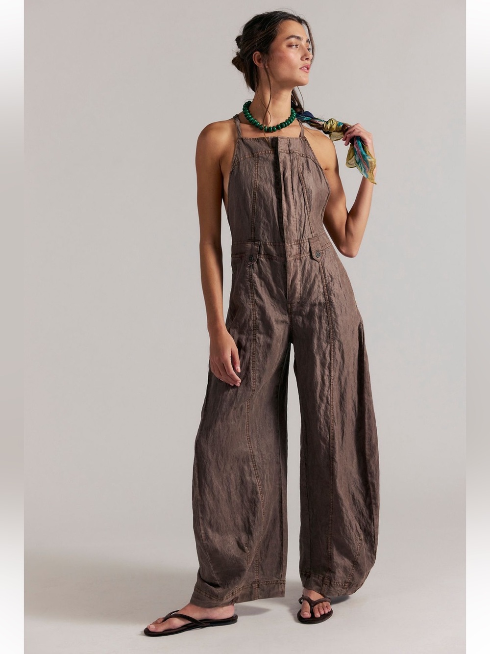 NWT FREE PEOPLE SYLVIA BARREL ONE PIECE